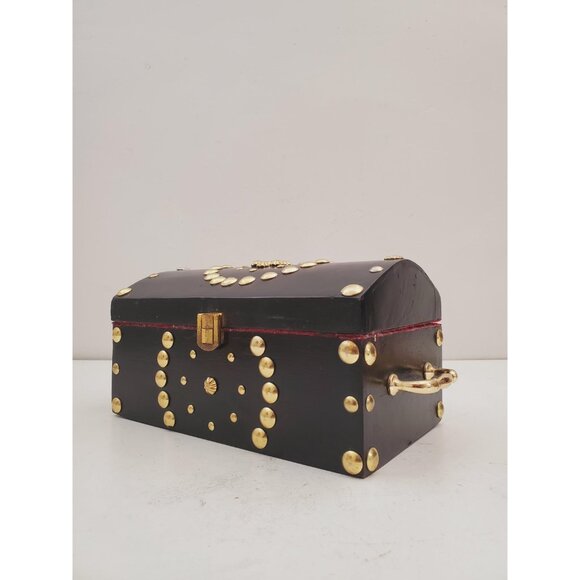 Wooden Keepsake Box, Wooden Chest, Wooden Box, Small Treasure Chest, Wooden - Picture 2 of 10